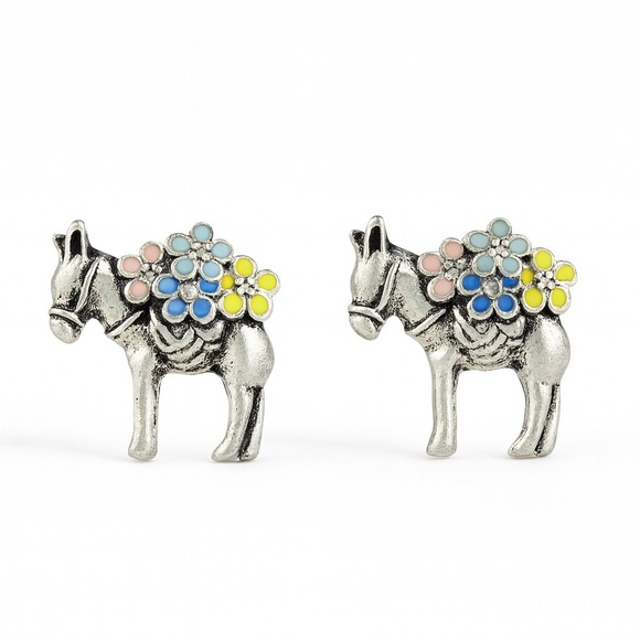 Zara Jewelry - ⚜️ Colorful Enamel Donkey Earrings